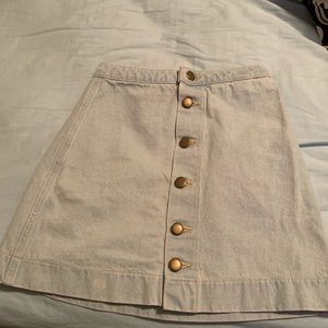 American apparel button up skirt